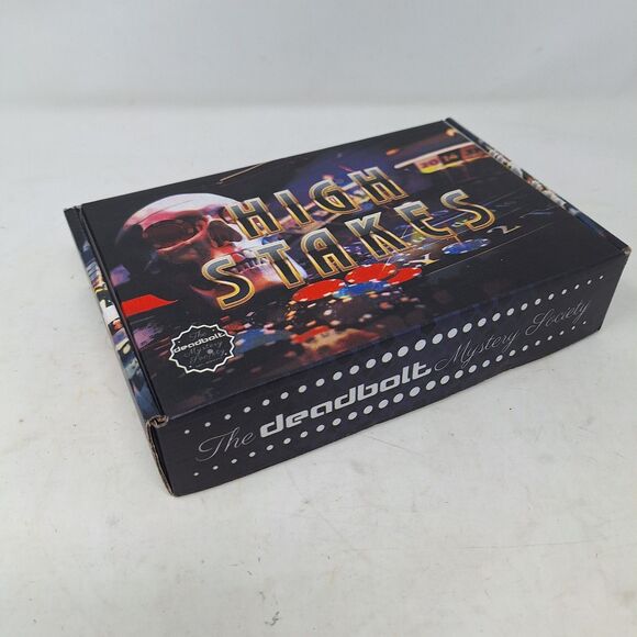 Deadbolt Mystery Society High Stakes Murder Mystery Puzzle Game Boxed Set - Picture 9 of 9